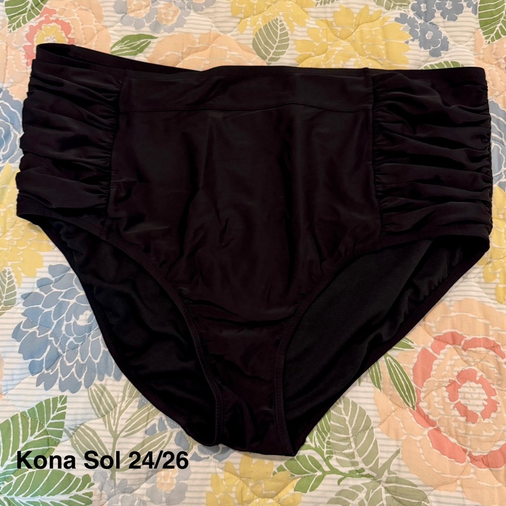 Kona Sol Black Swim Bottoms